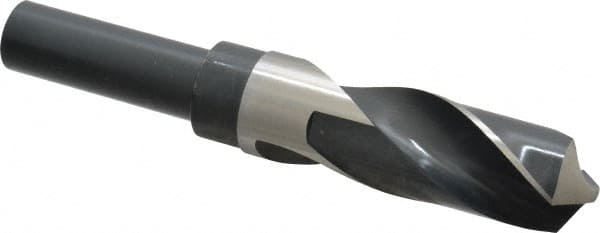 Precision Twist Drill 6000052 Reduced Shank Drill Bit: 1-1/16 Dia, 3/4 Shank Dia, 118 0, High Speed Steel 