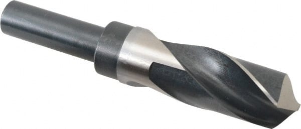 Precision Twist Drill 6000089 Reduced Shank Drill Bit: 1-3/16 Dia, 3/4 Shank Dia, 118 0, High Speed Steel 