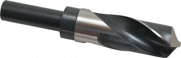 Precision Twist Drill 6000126 Reduced Shank Drill Bit: 1-7/32 Dia, 3/4 Shank Dia, 118 0, High Speed Steel Image