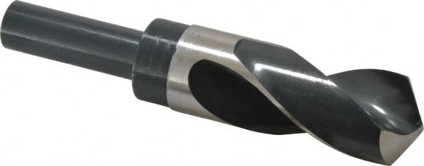 Precision Twist Drill 6000107 Reduced Shank Drill Bit: 1-5/16 Dia, 3/4 Shank Dia, 118 0, High Speed Steel 