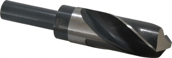 Precision Twist Drill 6000070 Reduced Shank Drill Bit: 1-11/32 Dia, 3/4 Shank Dia, 118 0, High Speed Steel 