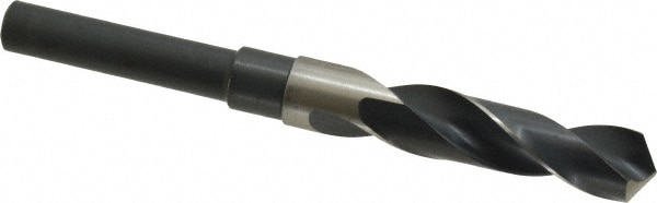 Precision Twist Drill 6000001 Reduced Shank Drill Bit: 43/64 Dia, 1/2 Shank Dia, 118 0, High Speed Steel Image