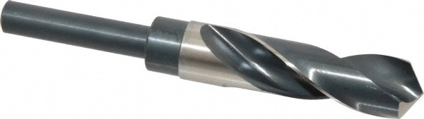 Precision Twist Drill 5999685 Reduced Shank Drill Bit: 57/64 Dia, 1/2 Shank Dia, 118 0, High Speed Steel Image