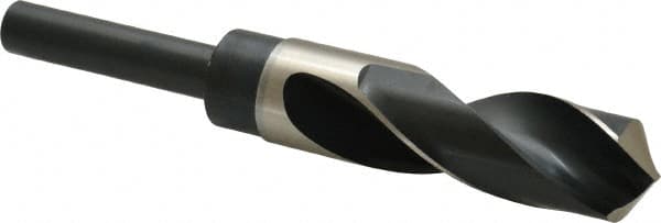 Precision Twist Drill 5999530 Reduced Shank Drill Bit: 61/64 Dia, 1/2 Shank Dia, 118 0, High Speed Steel 