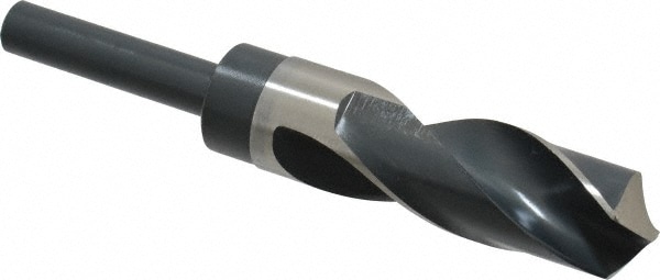 Precision Twist Drill 5999903 Reduced Shank Drill Bit: 1-3/64 Dia, 1/2 Shank Dia, 118 0, High Speed Steel Image