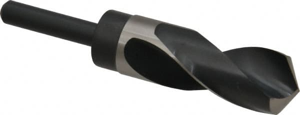 Precision Twist Drill 5999891 Reduced Shank Drill Bit: 1-15/64 Dia, 1/2 Shank Dia, 118 0, High Speed Steel 