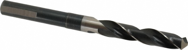 Reduced Shank Drill Bit: 17/32'' Dia, 1/2'' Shank Dia, 118 °, High Speed Steel