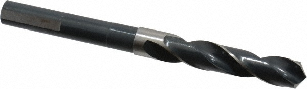 Reduced Shank Drill Bit: 9/16'' Dia, 1/2'' Shank Dia, 118 °, High Speed Steel
