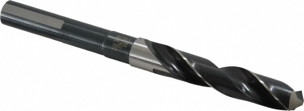 Reduced Shank Drill Bit: 37/64'' Dia, 1/2'' Shank Dia, 118 °, High Speed Steel