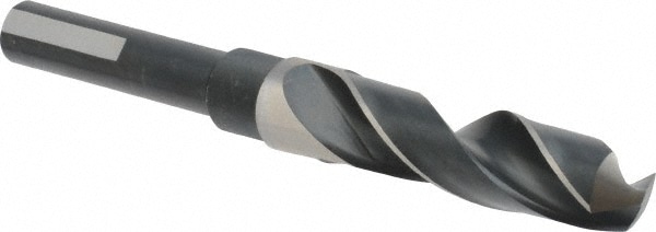 Precision Twist Drill 6000184 Reduced Shank Drill Bit: 45/64 Dia, 1/2 Shank Dia, 118 0, High Speed Steel Image