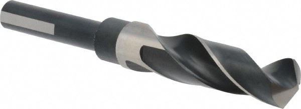 Precision Twist Drill 6000023 Reduced Shank Drill Bit: 51/64 Dia, 1/2 Shank Dia, 118 0, High Speed Steel Image