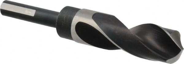 Precision Twist Drill 5999545 Reduced Shank Drill Bit: 1-1/32 Dia, 1/2 Shank Dia, 118 0, High Speed Steel 