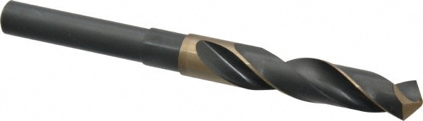 Precision Twist Drill 6000417 Reduced Shank Drill Bit: 39/64 Dia, 1/2 Shank Dia, 118 0, Cobalt Image