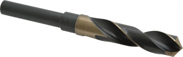 Precision Twist Drill 6000428 Reduced Shank Drill Bit: 45/64 Dia, 1/2 Shank Dia, 118 0, Cobalt 