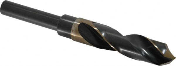 Drill 1/2" Reduced Shank with 3 Flats 33/64" Cobalt Steel Silver & Deming 