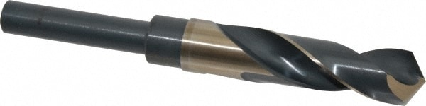 Precision Twist Drill 6000442 Reduced Shank Drill Bit: 51/64 Dia, 1/2 Shank Dia, 118 0, Cobalt 