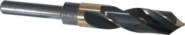 Precision Twist Drill 5999837 Reduced Shank Drill Bit: 55/64 Dia, 1/2 Shank Dia, 118 0, Cobalt 