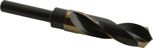 Precision Twist Drill 5999886 Reduced Shank Drill Bit: 57/64 Dia, 1/2 Shank Dia, 118 0, Cobalt Image