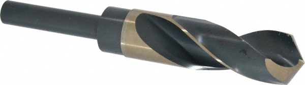 Precision Twist Drill 5999998 Reduced Shank Drill Bit: 63/64 Dia, 1/2 Shank Dia, 118 0, Cobalt Image