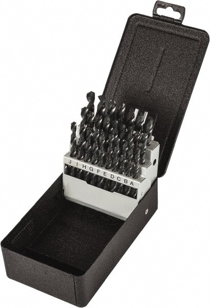 Precision Twist Drill 5995597 Drill Bit Set: Jobber Length Drill Bits, 26 Pc, 118 °, High Speed Steel Image