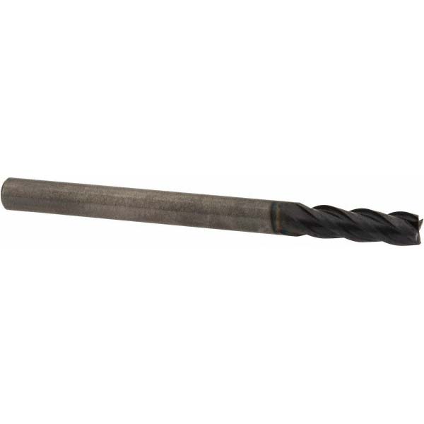 Square End Mill: 0.1181'' Dia, 0.3937'' LOC, 4 Flutes, Solid Carbide