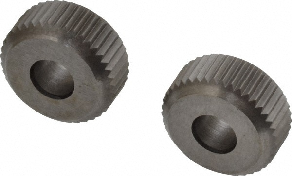 Made in USA KS GR21 Beveled Face Knurl Wheel: 5/8" Dia, 90 ° Tooth Angle, 21 TPI, Straight, High Speed Steel Image