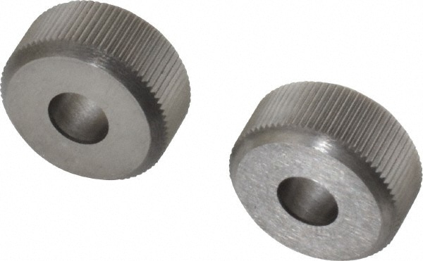 Made in USA KS KP33 Beveled Face Knurl Wheel: 3/4" Dia, 90 ° Tooth Angle, 33 TPI, Straight, High Speed Steel Image