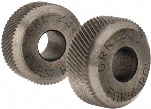 3/16 Inch Face Width, 5/8 Inch Diameter, High Speed Steel Knurl Wheel Set