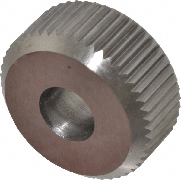 Made in USA KS KPX21 Beveled Face Knurl Wheel: 3/4" Dia, 90 ° Tooth Angle, 21 TPI, Straight, Cobalt Image