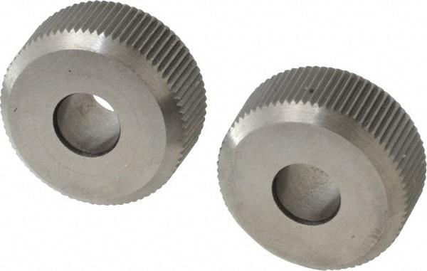 Made in USA KS KPX33 Beveled Face Knurl Wheel: 3/4" Dia, 90 ° Tooth Angle, 33 TPI, Straight, Cobalt Image