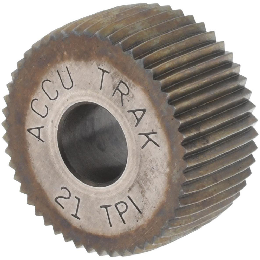 Made in USA Convex Knurl Wheel 3/4" Dia, 90 ° Tooth Angle, 20 TPI