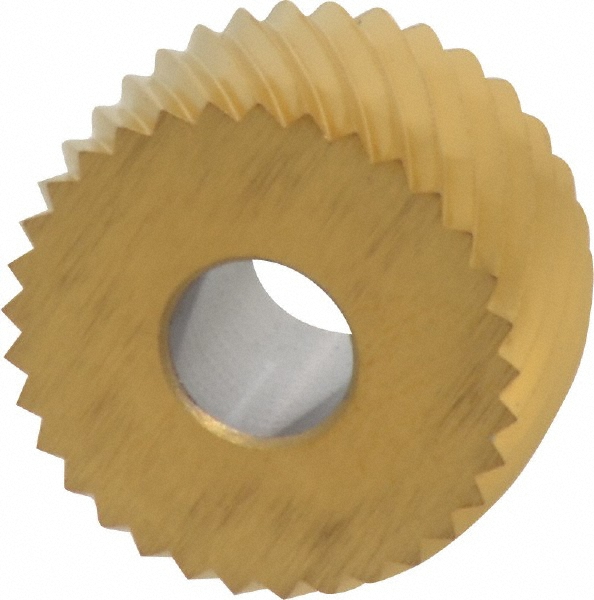 Made in USA Convex Knurl Wheel 3/4" Dia, 90 ° Tooth Angle, 16 TPI