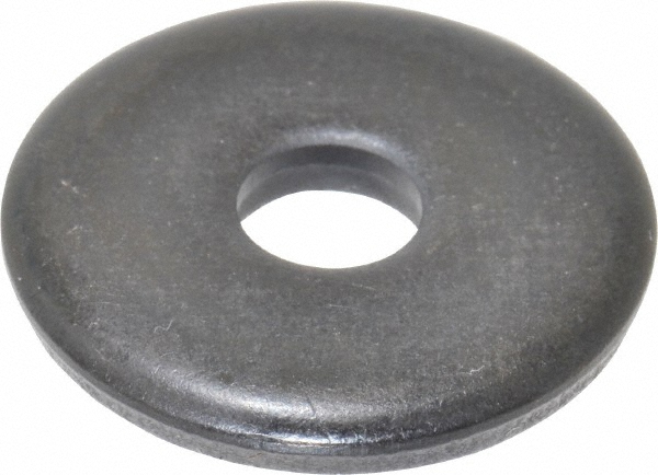 1/4" Screw Fend Flat Washer: Case Hardened Steel, Black Oxide Finish
