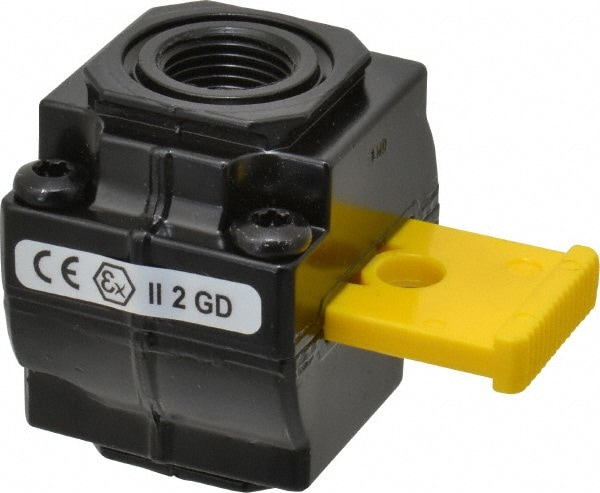 Norgren T72E-3AA-P1N Lock-Out Air Valve: Slide Actuator, 2 Position, 3/8" Inlet, NPT Thread Image