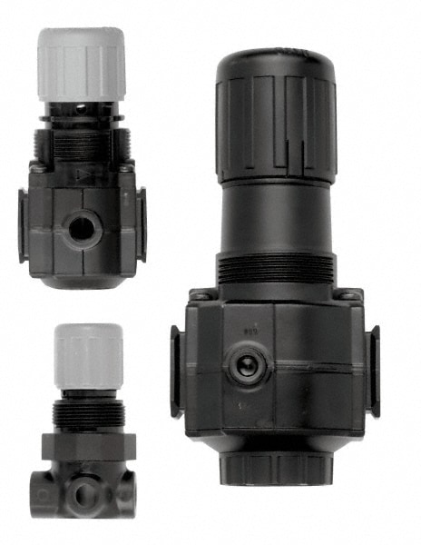 Norgren V74G-4AK-NMN Relief Air Valve: Knob Adjustment Actuator, 1 Position, 1/2" Inlet, 1/2" Outlet, NPT Thread Image