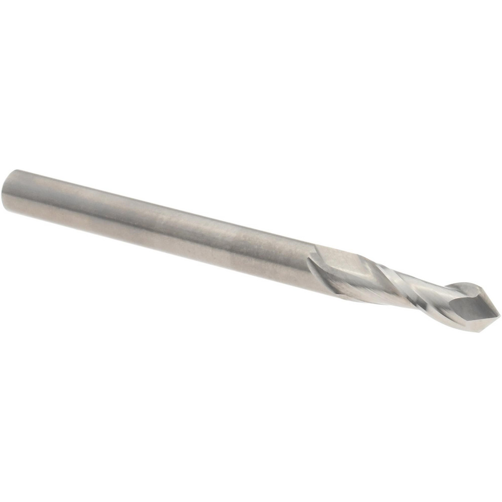 Drill Mill: 2 Flutes, 90 ° Point, Solid Carbide