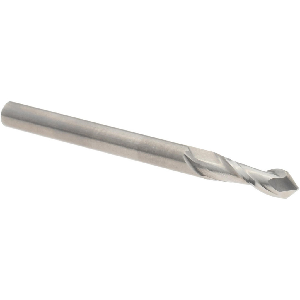 HTC 1/8 Solid Carbide 2 Flute Drill Mill 90° Point – 5 Pack, USA Made (500-2125)