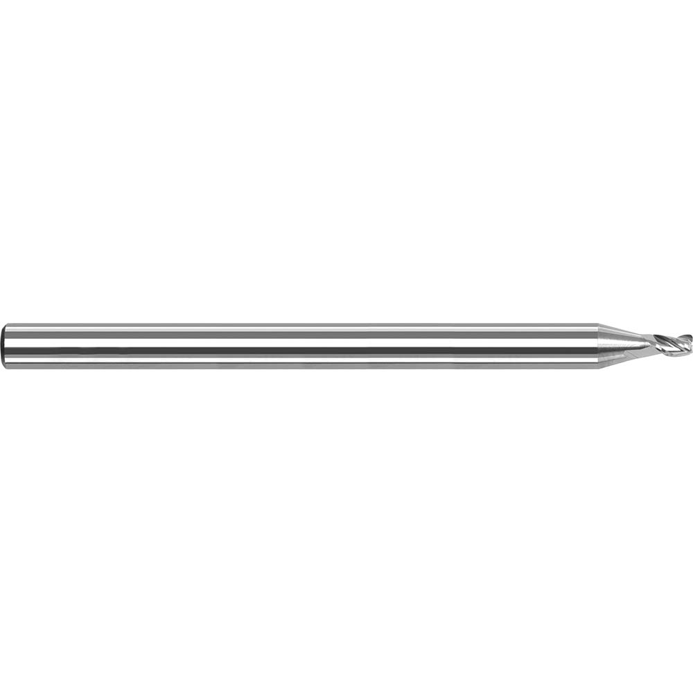 Harvey Tool 56520 Corner Radius End Mill: 0.085" Dia, 0.1" LOC, 1/64" Radius, 3 Flutes, Solid Carbide Image