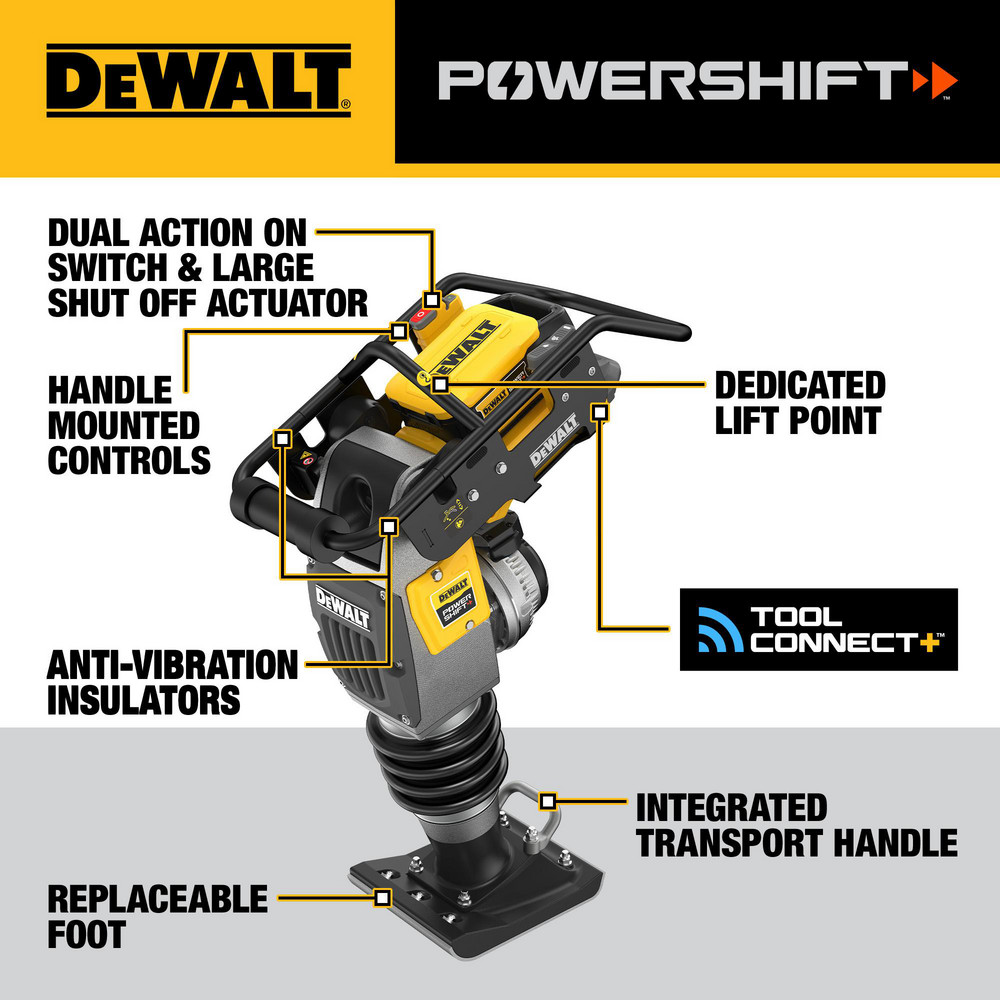 DeWALT - Concrete Tools: Includes: (1) DCPS660 60Kg Class Rammer