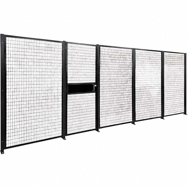 Temporary Structure Partitions; Type: Panel ; Width (Inch): 46 ; Construction: Welded ; Material: Steel ; Color: Black ; Wire Gauge: 10ga