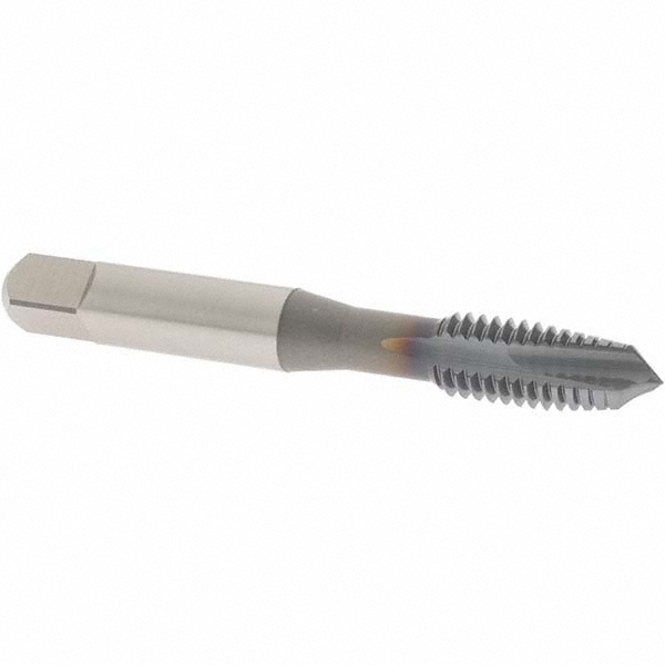 OSG 1701008 Spiral Point Tap: 3/8-16, UNC, 3 Flutes, Plug, 2B, Powdered Metal, TiCN Finish Image