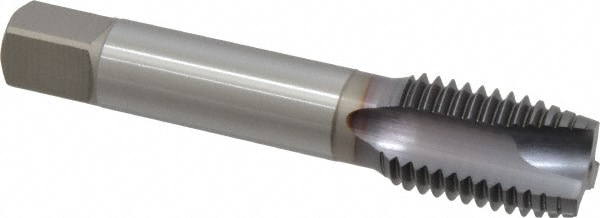 OSG 1725408 Spiral Point Tap: 1-8, UNC, 3 Flutes, Plug, 3B, Vanadium High Speed Steel, TiCN Finish Image