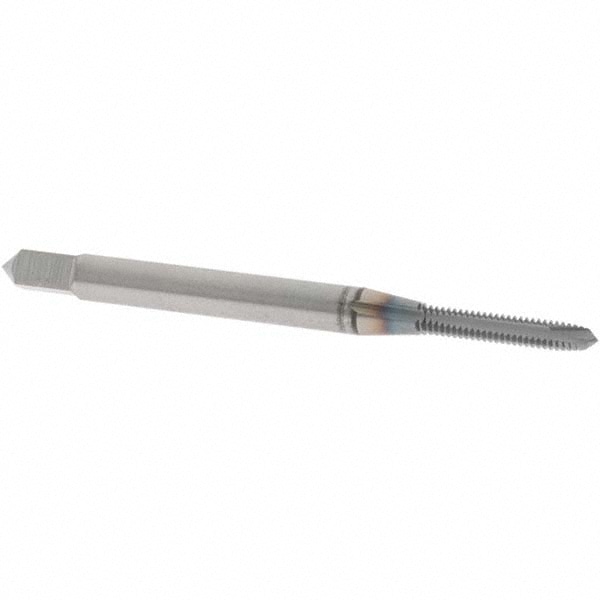 OSG 1734608 Spiral Point Tap: #2-56, UNC, 2 Flutes, Plug, 2B, Vanadium High Speed Steel, TiCN Finish Image