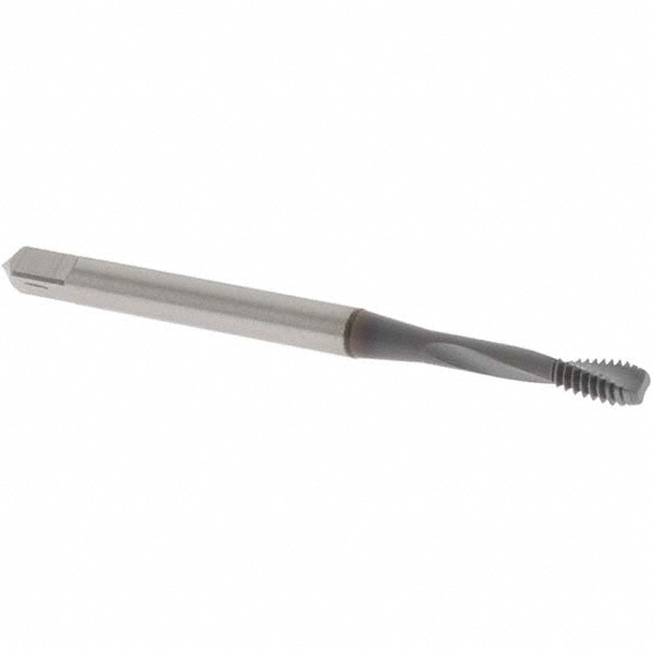 OSG 1752108 Spiral Flute Tap: #5-40, UNC, 2 Flute, Modified Bottoming, 2B & 3B Class of Fit, Powdered Metal, TICN Finish Image