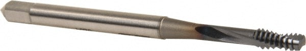 OSG 1752208 Spiral Flute Tap: #6-32, UNC, 2 Flute, Modified Bottoming, 2B Class of Fit, Powdered Metal, TICN Finish Image