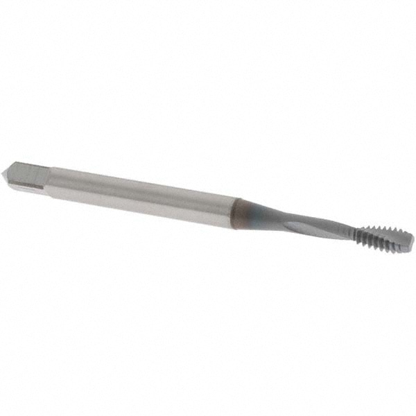 OSG 1754108 Spiral Flute Tap: #4-40, UNC, 2 Flute, Modified Bottoming, Powdered Metal, TICN Finish Image