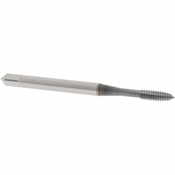 OSG 1757008 Spiral Point Tap: #4-40, UNC, 2 Flutes, Plug, 2B/3B, Powdered Metal, TiCN Finish Image