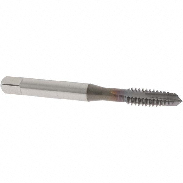 OSG 1757608 Spiral Point Tap: 1/4-20, UNC, 3 Flutes, Plug, 3B, Powdered Metal, TiCN Finish Image