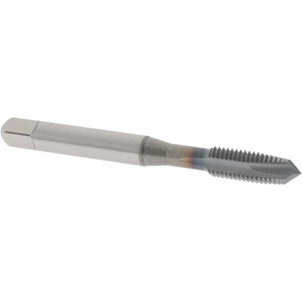 OSG 1757708 Spiral Point Tap: 1/4-28, UNF, 3 Flutes, Plug, 3B, Powdered Metal, TiCN Finish Image