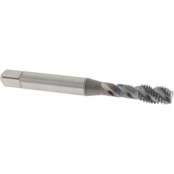 OSG 1722708 Spiral Flute Tap: 1/4-28, UNF, 3 Flute, Modified Bottoming, 2B Class of Fit, Vanadium High Speed Steel, TICN Finish Image